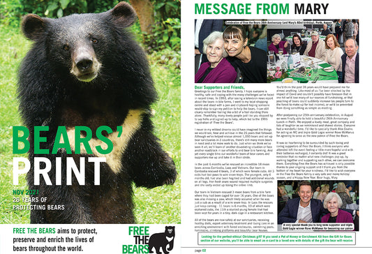 Bears' Print Newsletter Nov 2021