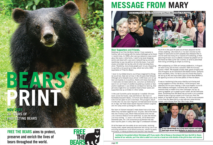 Bears' Print Newsletter Nov 2021