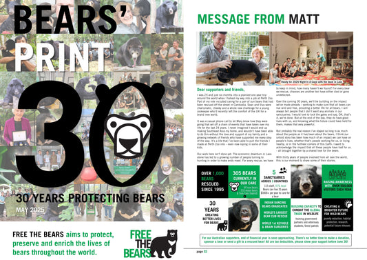 Bears' Print 30th Anniversary Edition May 2025