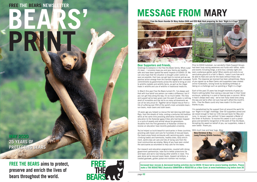 Bears' Print May - ALL our latest achievements