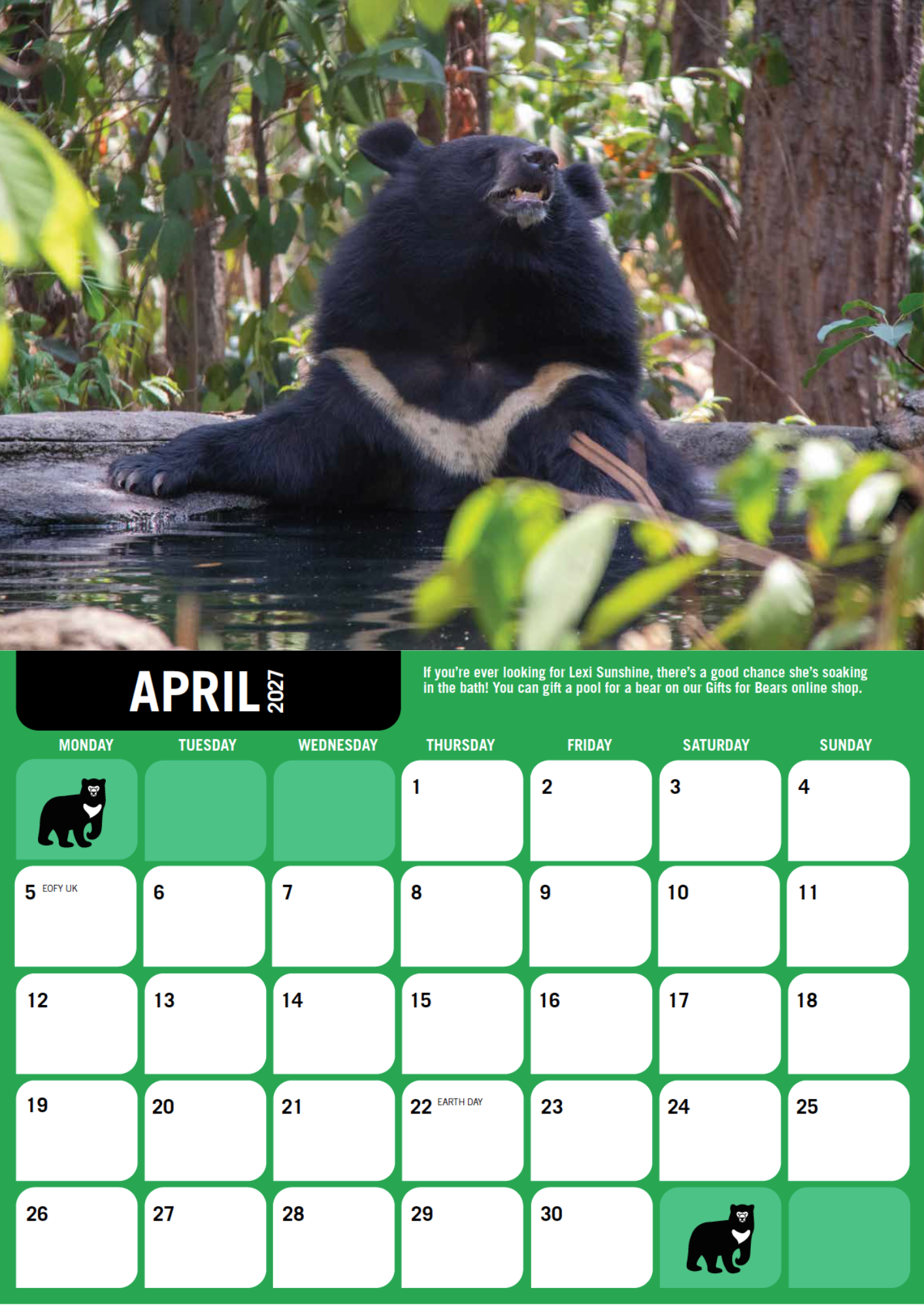 2027 Wall calendar